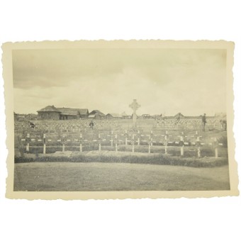 Немецкое кладбище в деревне Беляево, под Велижем. Смоленская область 1941 год. Espenlaub militaria